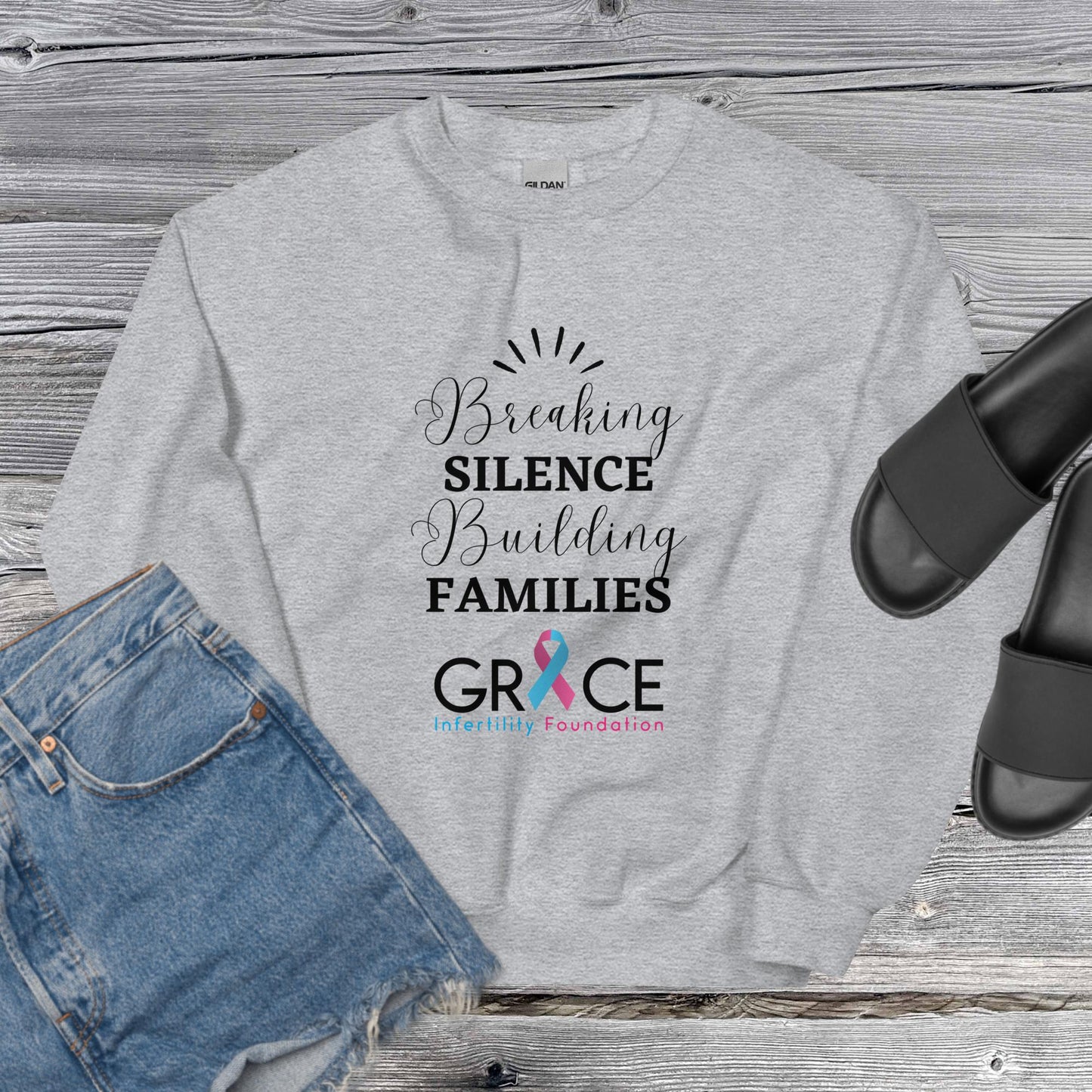 Unisex Breaking Silence, Building Families Sweatshirt