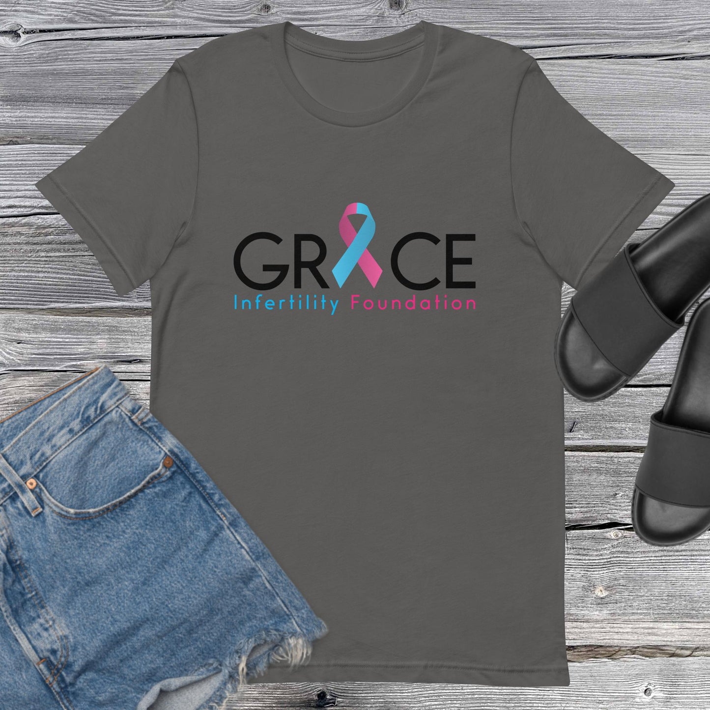 Unisex Grace Infertility Color Logo T-Shirt