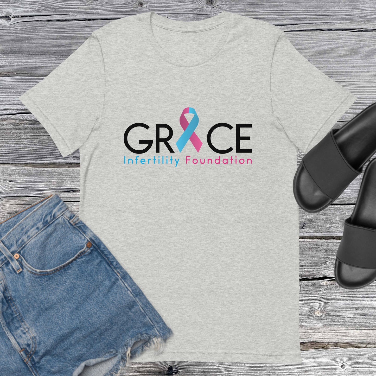 Unisex Grace Infertility Color Logo T-Shirt