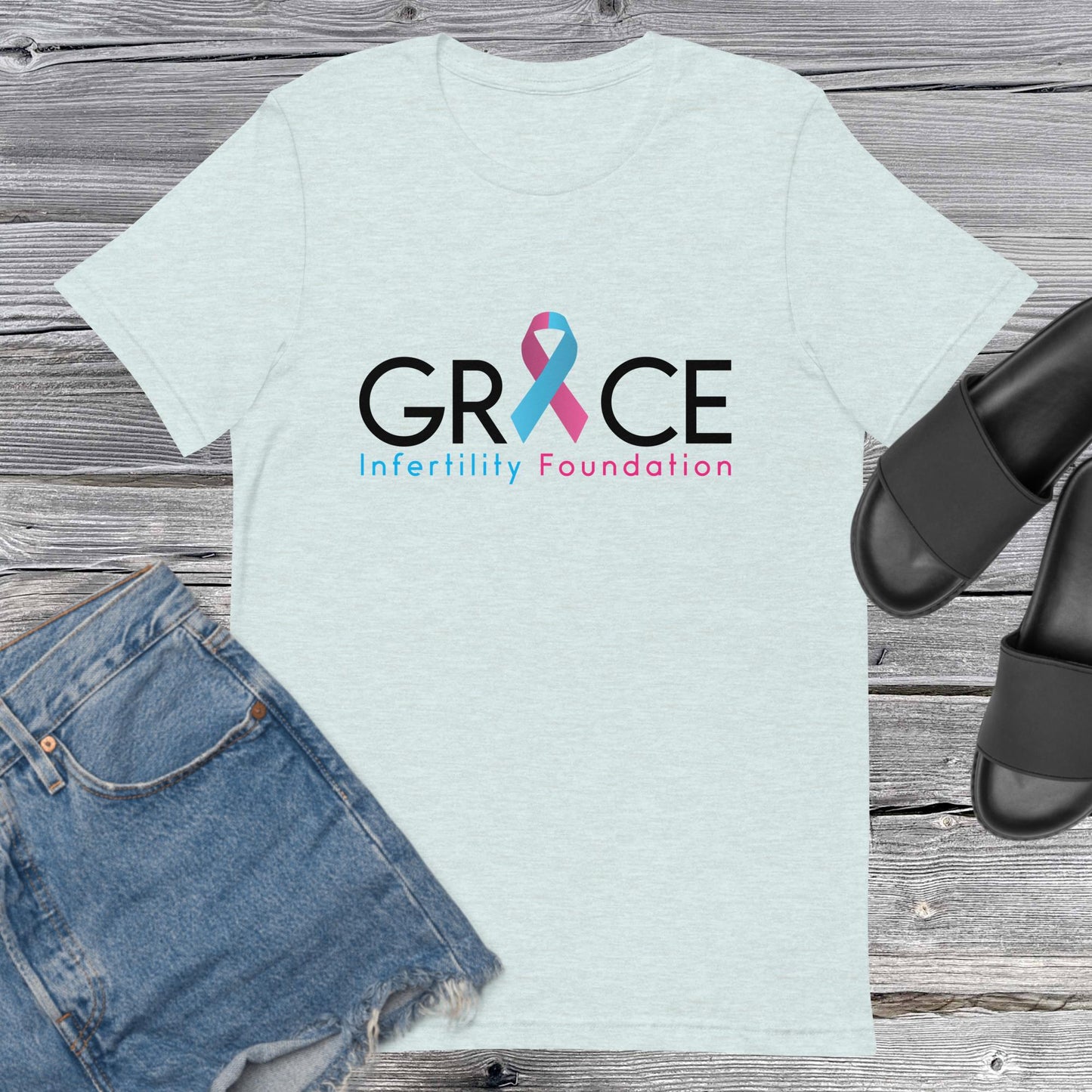 Unisex Grace Infertility Color Logo T-Shirt