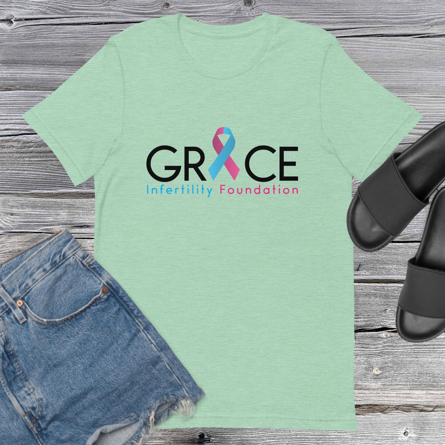 Unisex Grace Infertility Color Logo T-Shirt