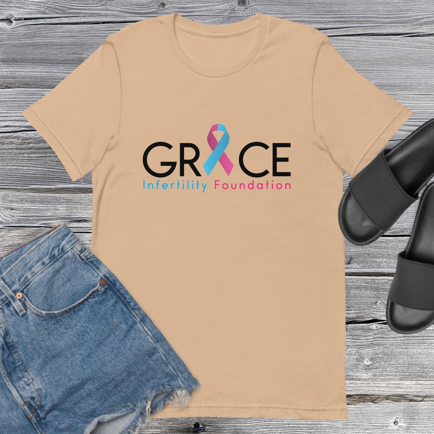 Unisex Grace Infertility Color Logo T-Shirt