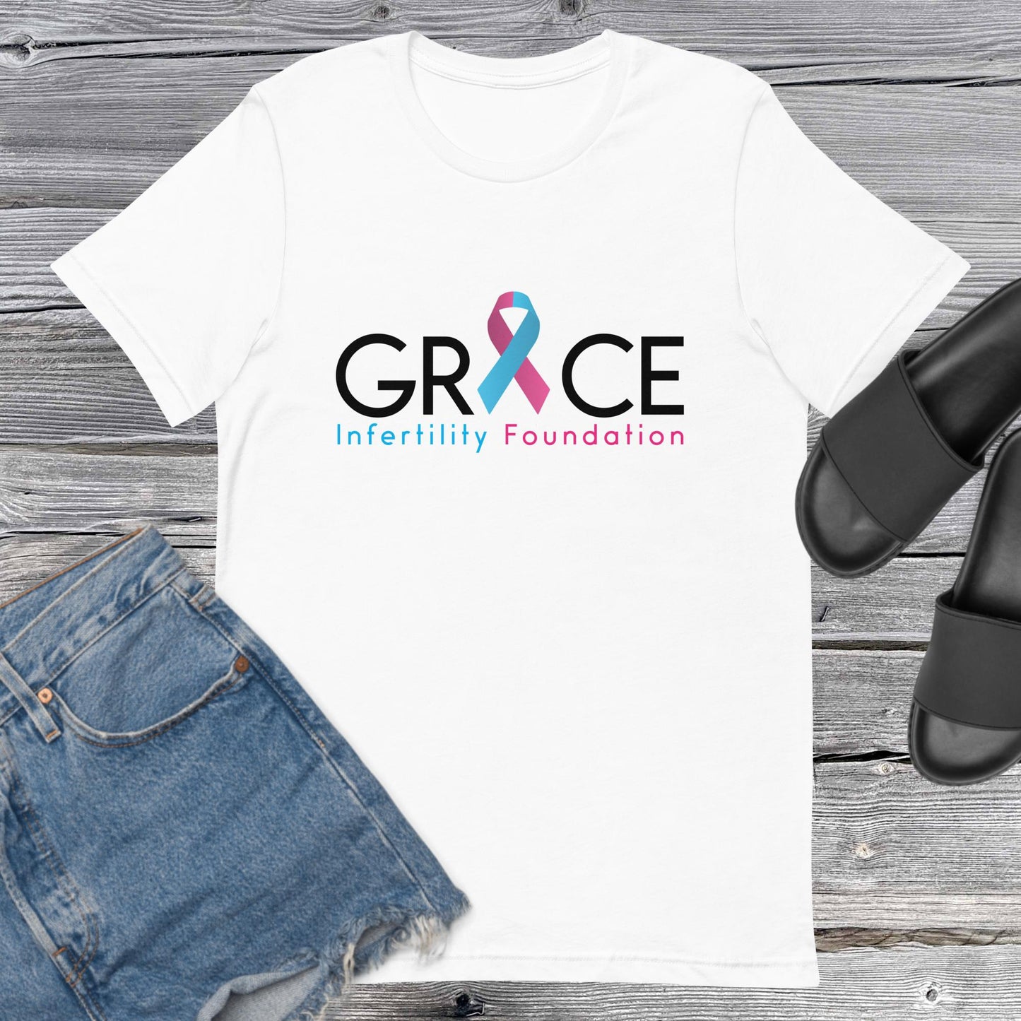 Unisex Grace Infertility Color Logo T-Shirt